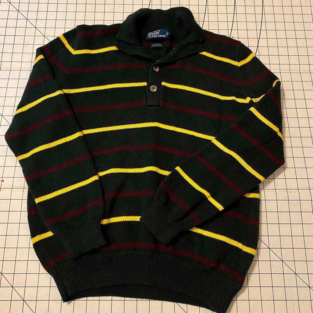 Heavy Polo Ralph Lauren men's 100% cotton size M sweater. Excellent condition.
